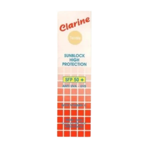 CLARINE CREME SOLAIRE SPF50+ TEINTEE